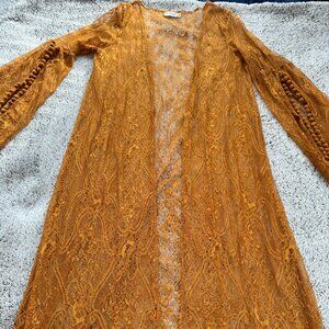 Gold Lace Kimono